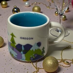 Mini Starbucks Oregon 2 Oz Ceramic Mug You Are Here Collection EUC